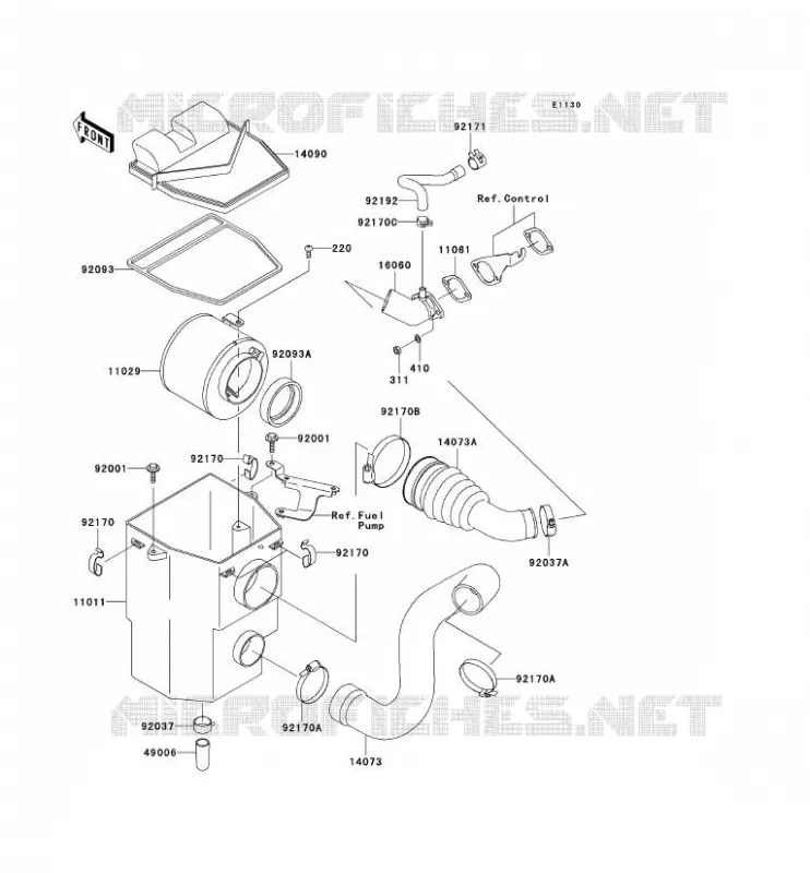 FILTRE A AIR Kawasaki SSV 400 2006 MULE 600  KAF400B6F