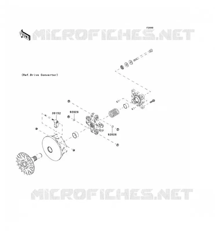 PIECE EN OPTION(MOTEUR) Kawasaki SSV 400 2006 MULE 600  KAF400B6F
