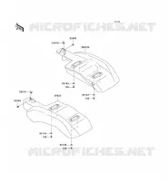 GARDE BOUE ARRI&Egrave;RE pour Kawasaki MULE 600 2006