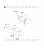 GARDE BOUE ARRI&Egrave;RE pour Kawasaki MULE 600 2006