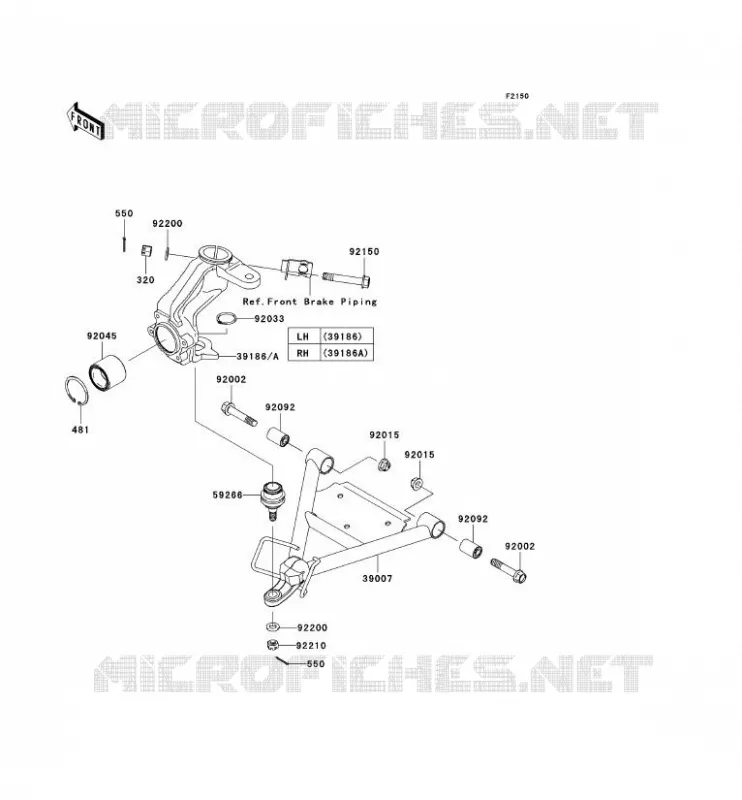 SUSPENSION Kawasaki SSV 400 2007 MULE 600  KAF400B7F