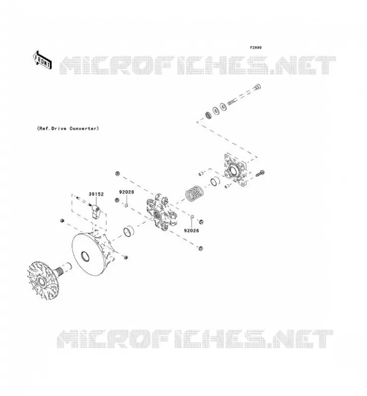 PIECE EN OPTION(MOTEUR) Kawasaki SSV 400 2008 MULE 600  KAF400B8F