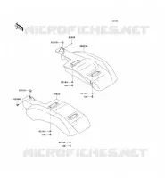 GARDE BOUE ARRI&Egrave;RE pour Kawasaki MULE 600 2009