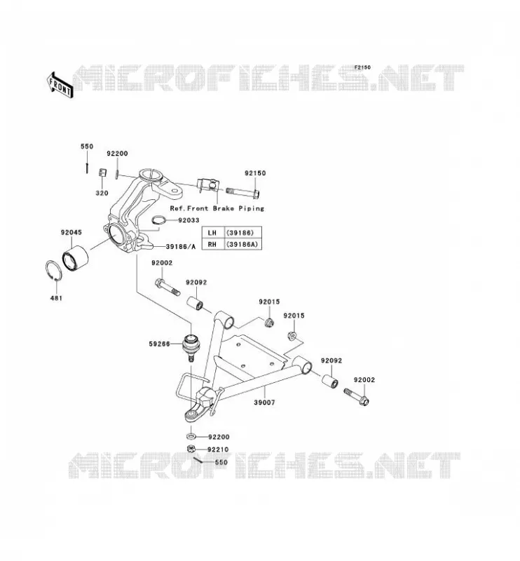 SUSPENSION Kawasaki SSV 400 2009 MULE 600  KAF400B9F