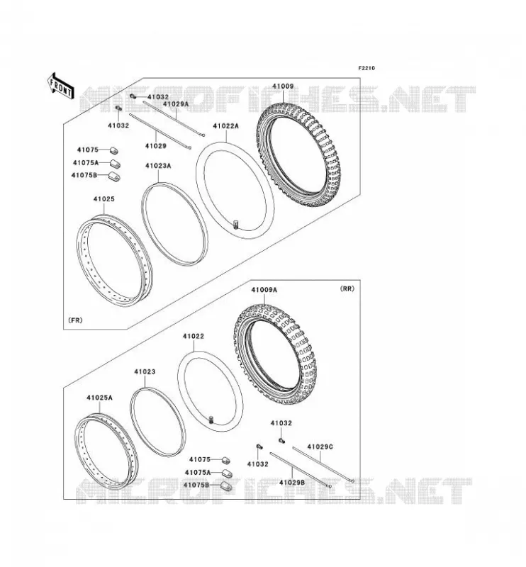 ROUE/PNEUS Kawasaki SSV 400 2011 MULE 600  KAF400BBF