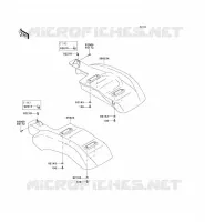 GARDE BOUE ARRI&Egrave;RE pour Kawasaki MULE 600 2012