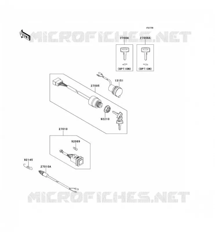 CONTACTEUR Kawasaki SSV 400 2013 MULE 600  KAF400BDF