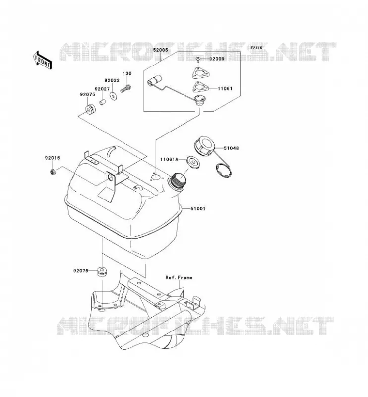 RESERVOIR CARBURANT Kawasaki SSV 400 2013 MULE 600  KAF400BDF