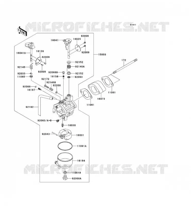 CARBURATEUR Kawasaki SSV 400 2014 MULE 600  KAF400BEF