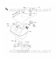 RESERVOIR CARBURANT pour Kawasaki MULE 600 2014