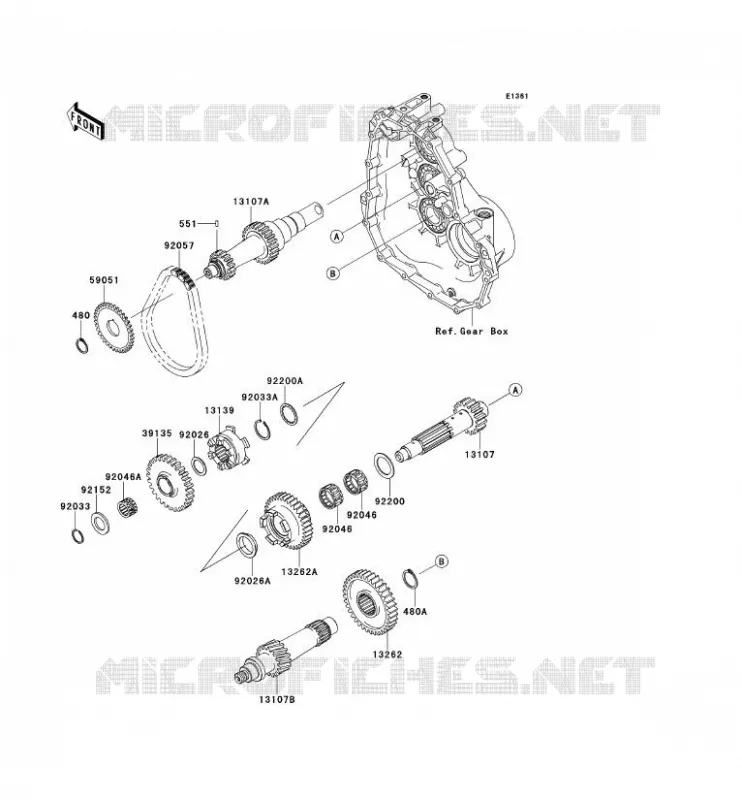 TRANSMISSION Kawasaki SSV 400 2014 MULE 600  KAF400BEF