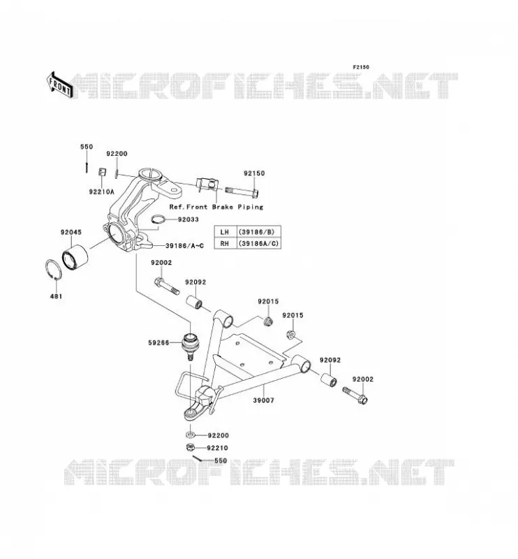 SUSPENSION Kawasaki SSV 400 2014 MULE 600  KAF400BEF