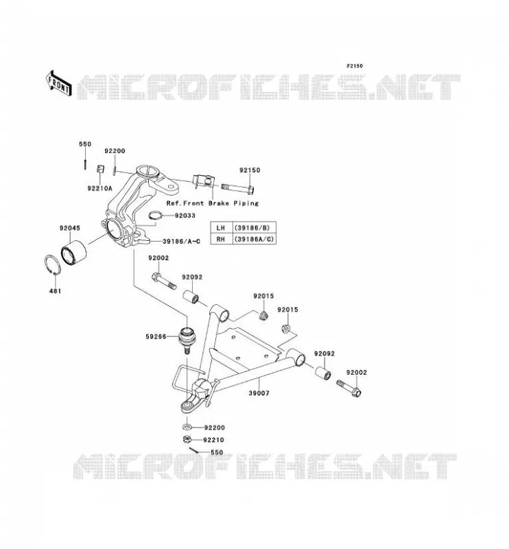 SUSPENSION Kawasaki SSV 400 2015 MULE 600  KAF400BFF