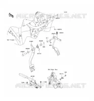PEDALE DE FREIN/LEVIER ACCELERATEUR pour Kawasaki MULE 610 4X4 XC 2014