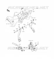PEDALE DE FREIN/LEVIER ACCELERATEUR pour Kawasaki MULE 610 4X4 XC 2015