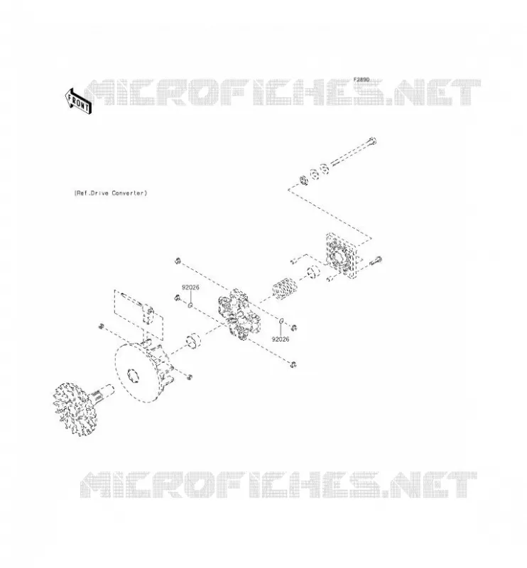 PIECE EN OPTION(MOTEUR) Kawasaki SSV 400 2013 MULE 610 4X4 XC  KAF400EDF
