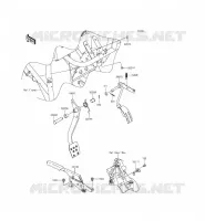 PEDALE DE FREIN/LEVIER ACCELERATEUR pour Kawasaki MULE 610 4X4 XC 2015