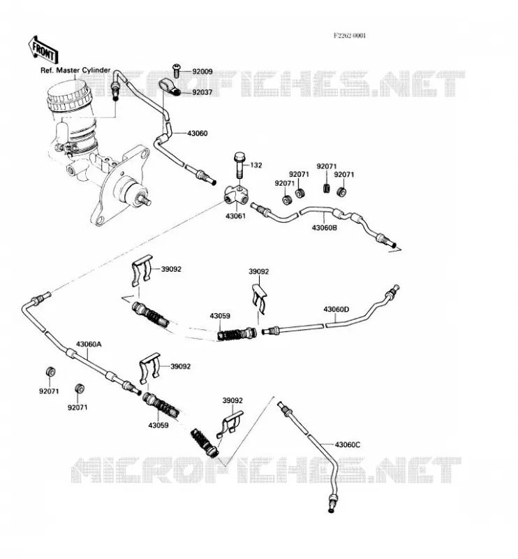 DURITE DE FREIN Kawasaki SSV 450 no_year MULE 1000  KAF450-B1