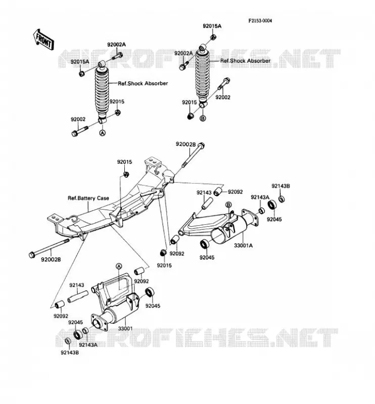 SUSPENSION ARRI&Egrave;RE Kawasaki SSV 450 no_year MULE 1000  KAF450-B1