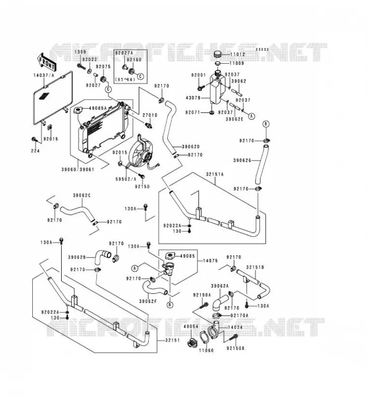 RADIATEUR Kawasaki SSV 620 no_year MULE 2510  KAF620-A1