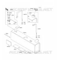 RESERVOIR CARBURANT pour Kawasaki MULE 2510 no_year