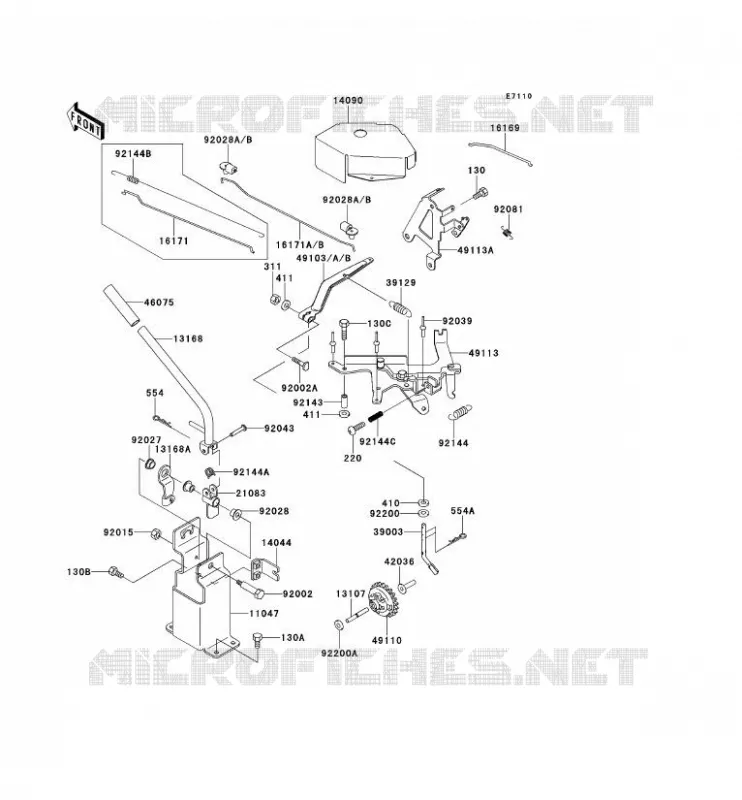 CONTROLE Kawasaki SSV 620 no_year MULE 2510  KAF620-A4