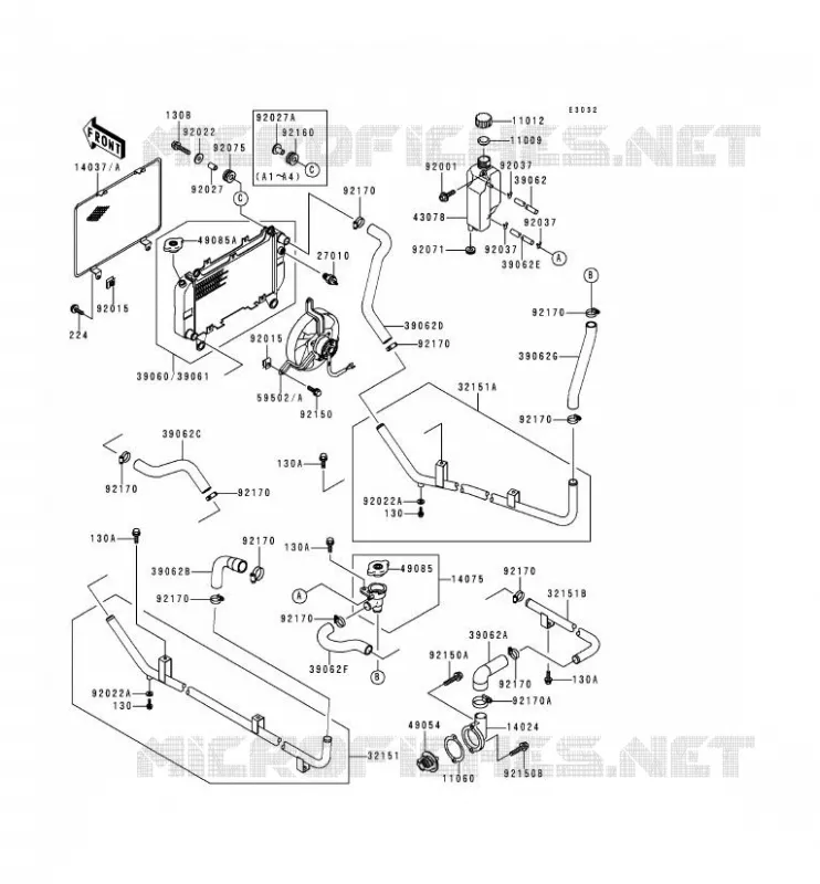 RADIATEUR Kawasaki SSV 620 no_year MULE 2510  KAF620-A5