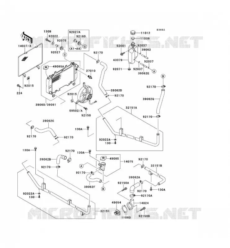 RADIATEUR Kawasaki SSV 620 no_year MULE 2510  KAF620-A5