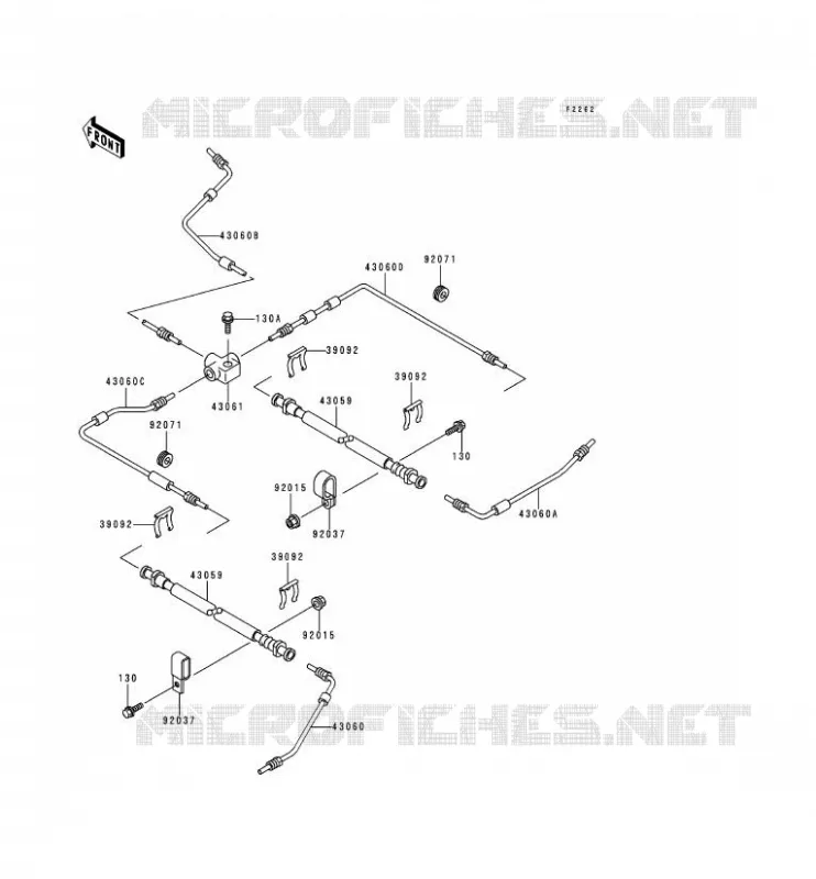 DURITE DE FREIN Kawasaki SSV 620 2000 MULE 2510  KAF620-A6