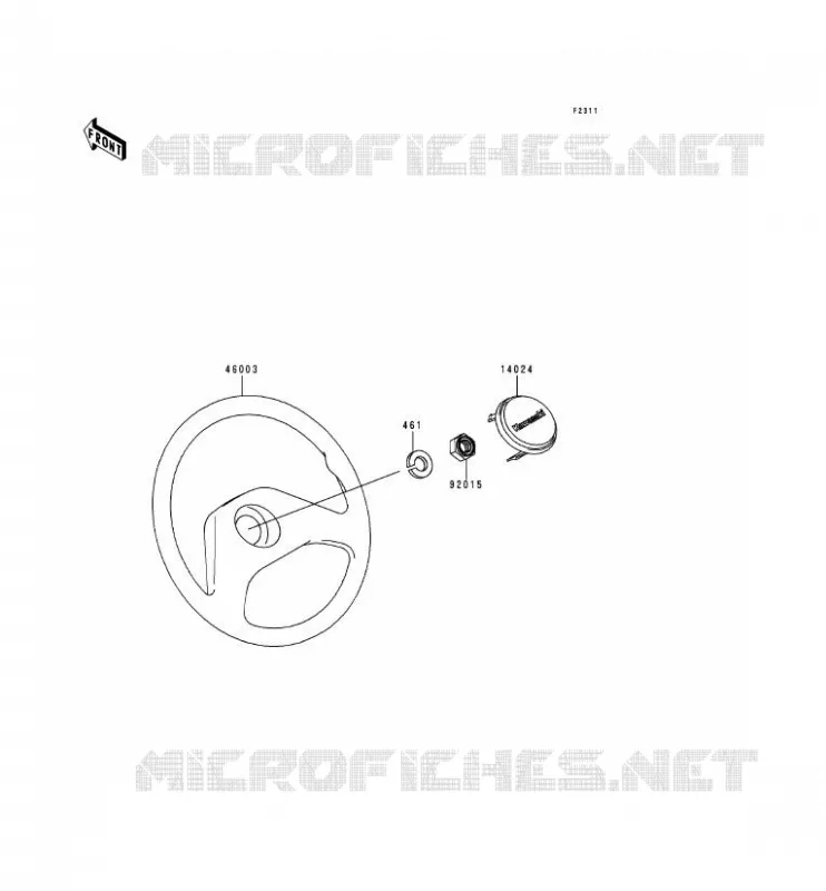 GUIDON Kawasaki SSV 620 2000 MULE 2510  KAF620-A6