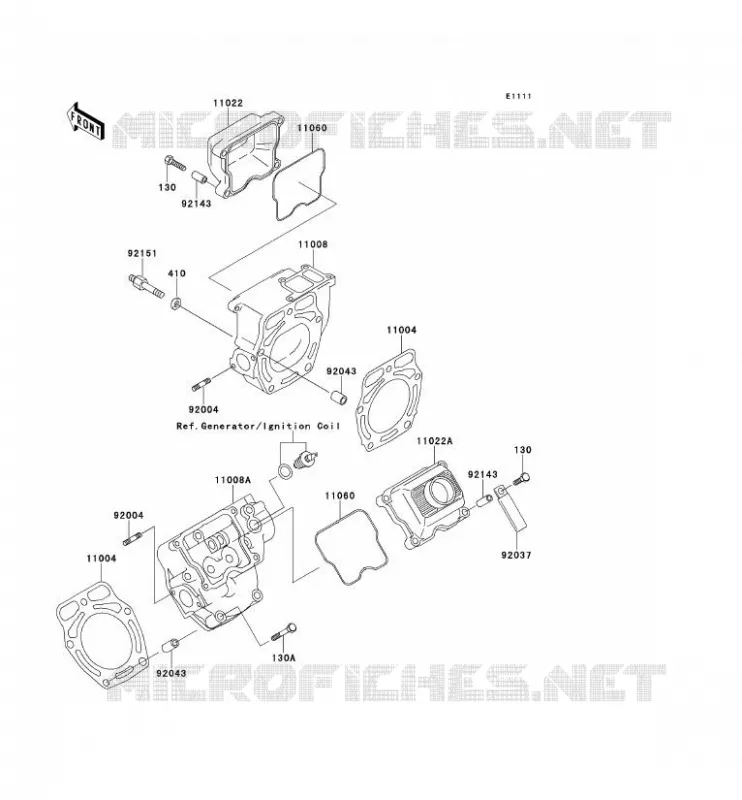CULASSE Kawasaki SSV 620 no_year MULE 2510  KAF620-A6