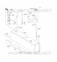 RESERVOIR CARBURANT pour Kawasaki MULE 2520 no_year