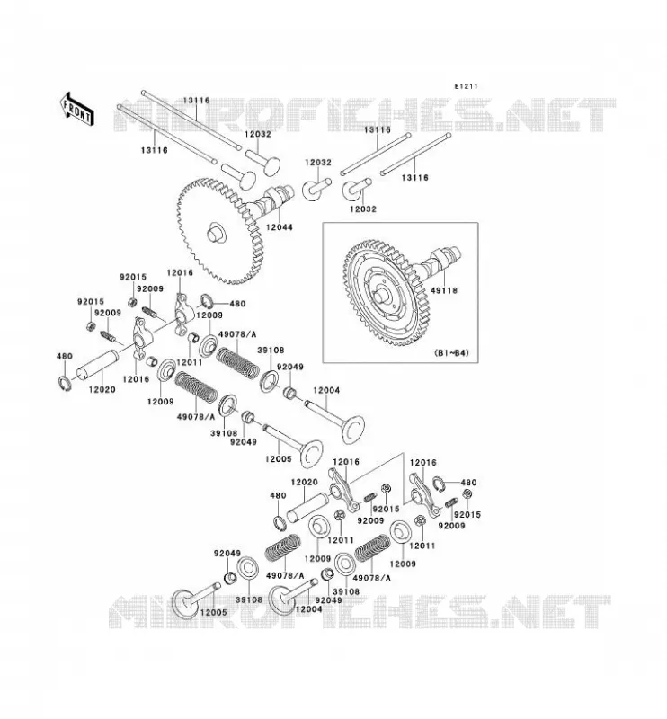 SOUPAPE/ARBRE A CAME Kawasaki SSV 620 no_year MULE 2520  KAF620-B4