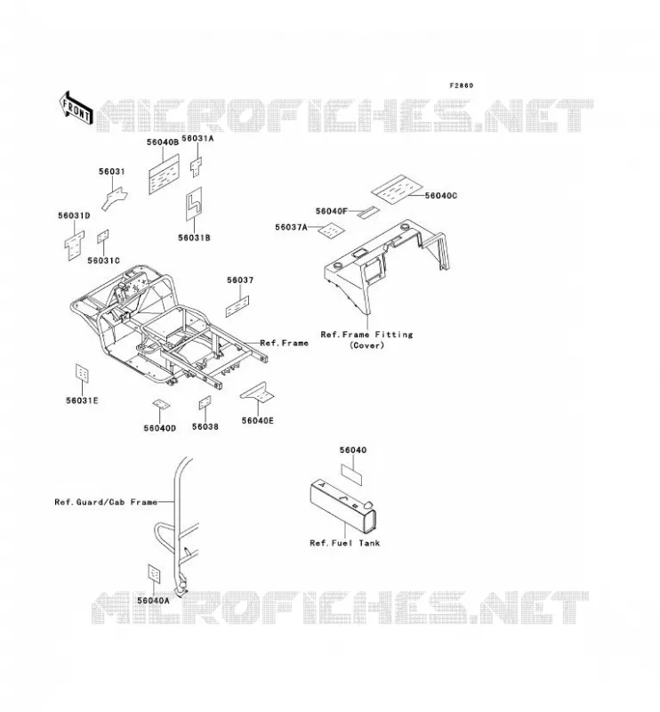 LABEL Kawasaki SSV 620 no_year MULE 2520  KAF620-B6