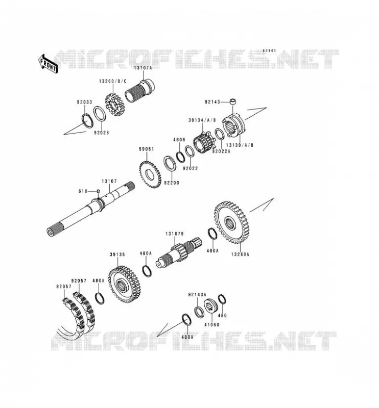 TRANSMISSION Kawasaki SSV 620 1996 MULE 2500  KAF620-C2