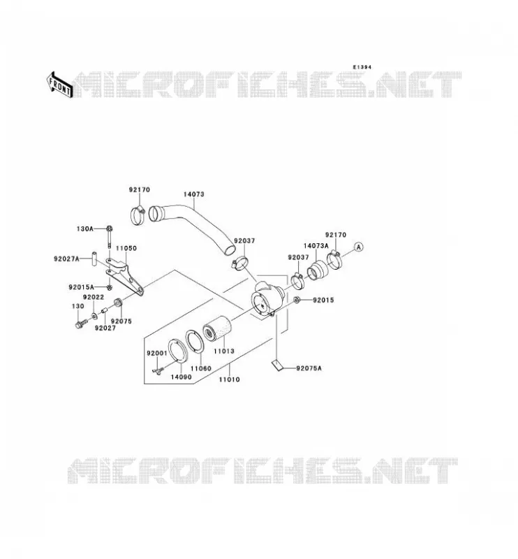 FILTRE A AIR - CONVERTISSEUR Kawasaki SSV 620 no_year MULE 2500  KAF620-C2