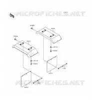 ACCESSOIRE (GARDE BOUE ARRIERE) pour Kawasaki MULE 2500 1998