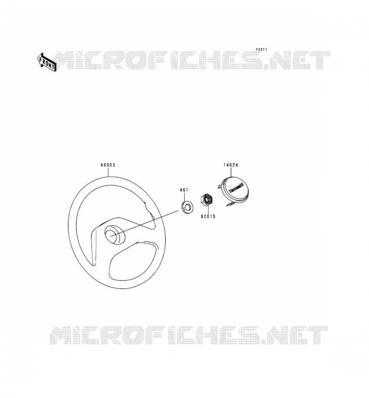 GUIDON Kawasaki SSV 620 2000 MULE 2500  KAF620-C6