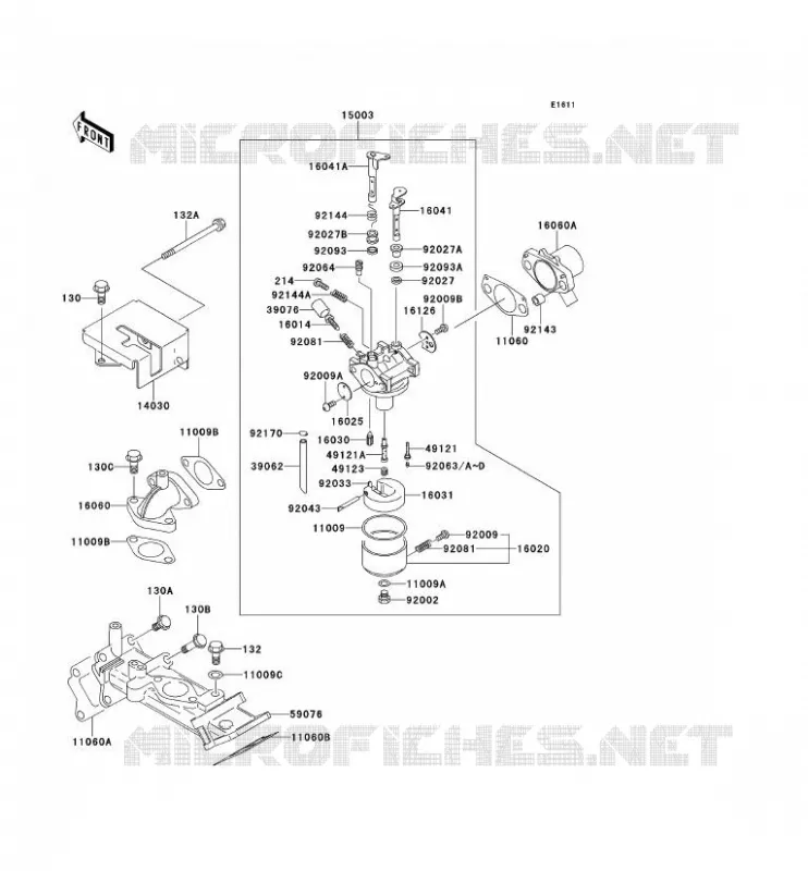 CARBURATEUR Kawasaki SSV 620 no_year MULE 2500  KAF620-C6