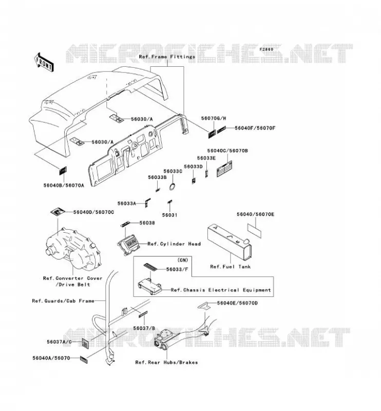 LABEL Kawasaki SSV 620 no_year MULE 3010 4X4  KAF620-E2