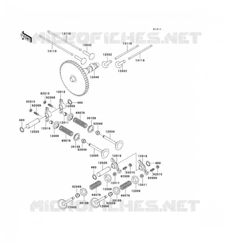 SOUPAPE/ARBRE A CAME Kawasaki SSV 620 no_year MULE 3010 4X4  KAF620-E2