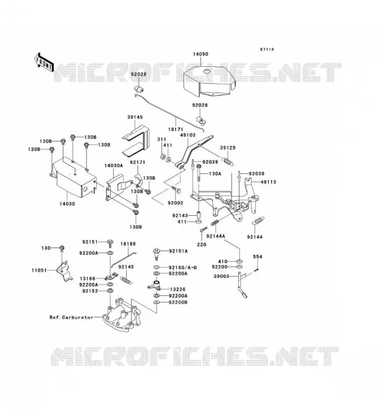 CONTROLE Kawasaki SSV 620 no_year MULE 3010 4X4  KAF620-E4