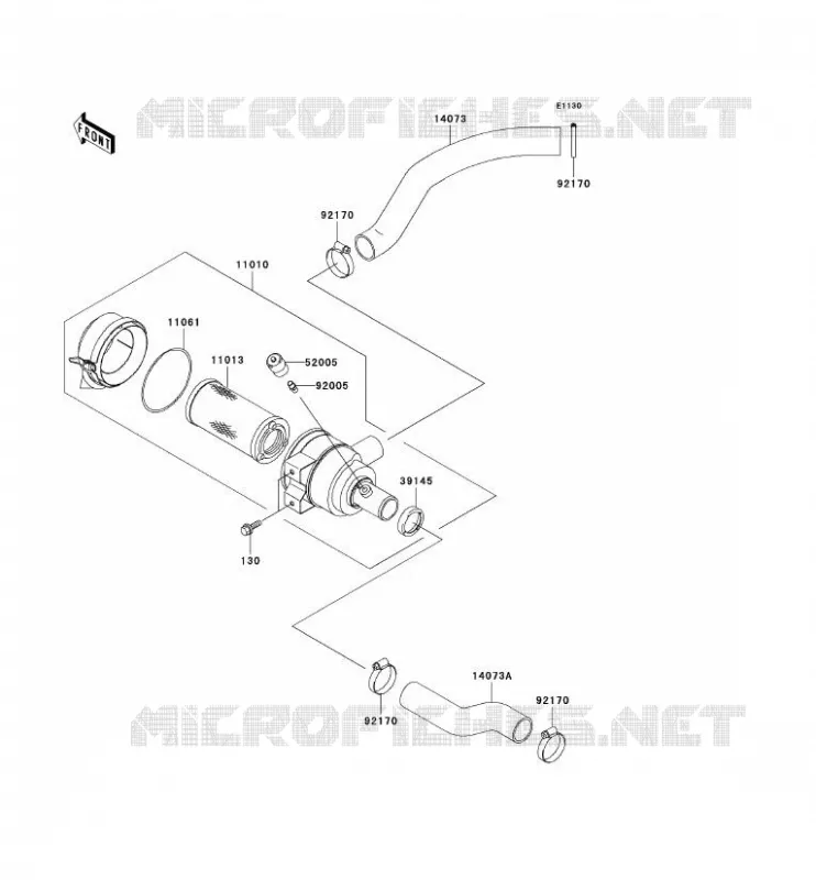 FILTRE A AIR Kawasaki SSV 620 2006 MULE 3010 4X4  KAF620E6F