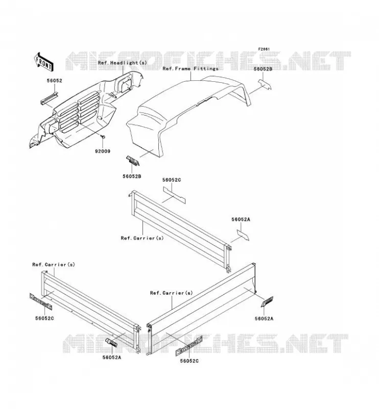 STICKER Kawasaki SSV 620 2006 MULE 3010 4X4  KAF620E6F