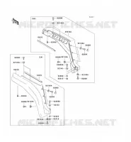GARDE BOUE AVANT pour Kawasaki MULE 3000 no_year
