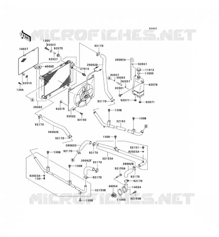 RADIATEUR Kawasaki SSV 620 no_year MULE 3000  KAF620-G1