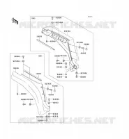 GARDE BOUE AVANT pour Kawasaki MULE 3000 no_year