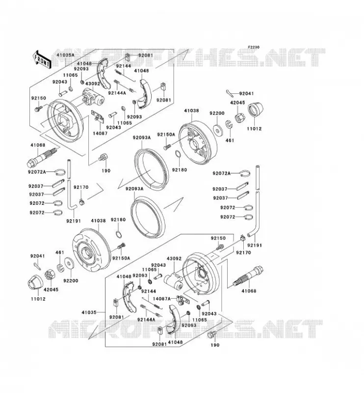 MOYEU AVANT Kawasaki SSV 620 2002 MULE 3000  KAF620-G2