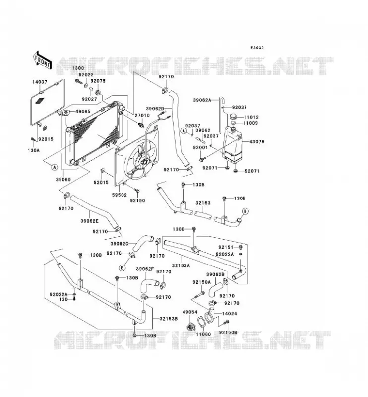 RADIATEUR Kawasaki SSV 620 2002 MULE 3000  KAF620-G2