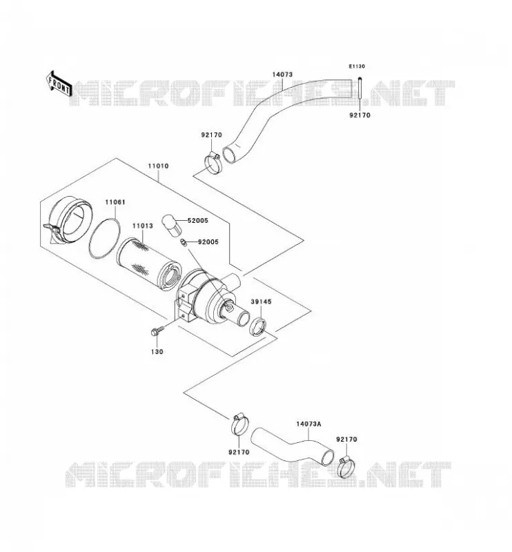 FILTRE A AIR Kawasaki SSV 620 no_year MULE 3000  KAF620-G2